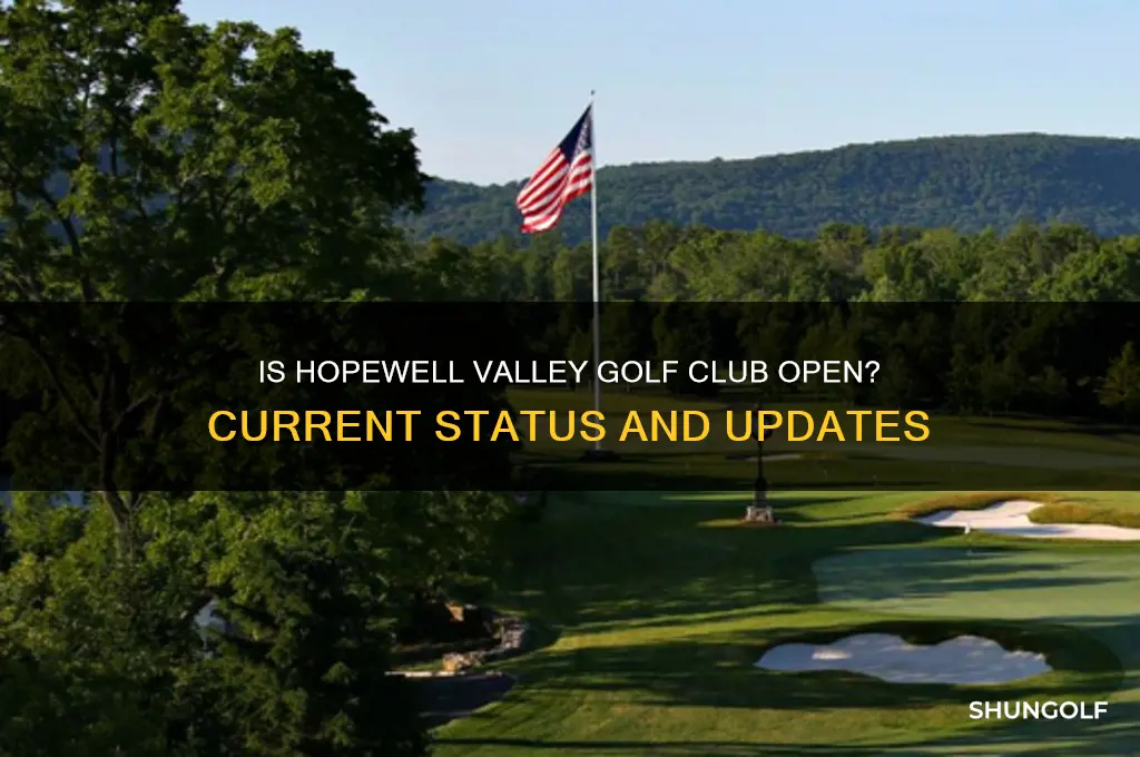 is hopewell valley golf club open