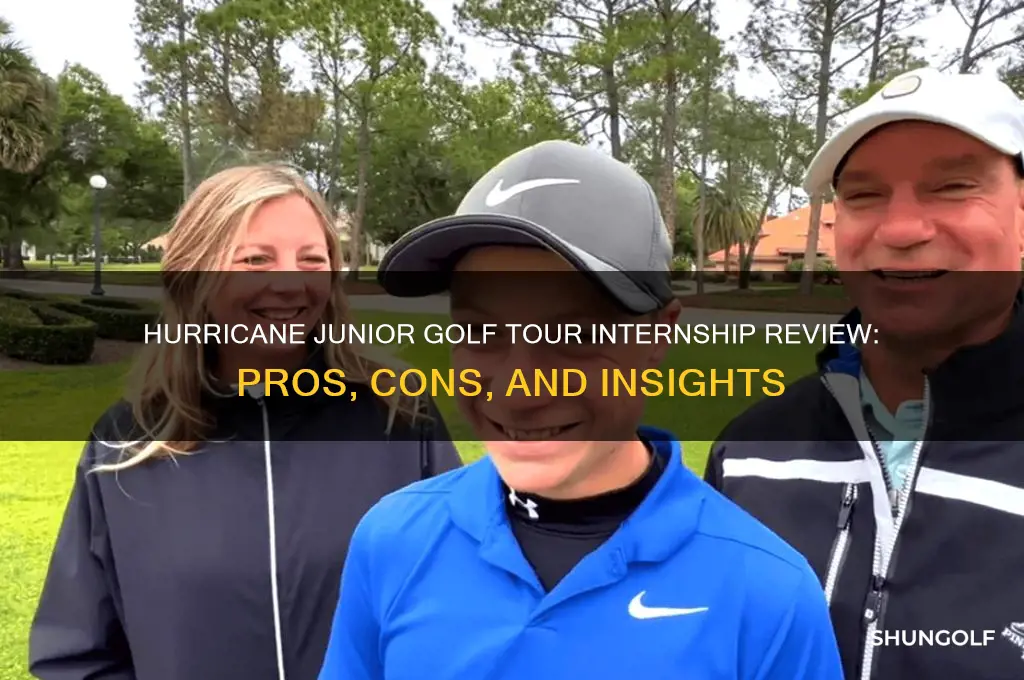 is hurricane junior golf tour internship review