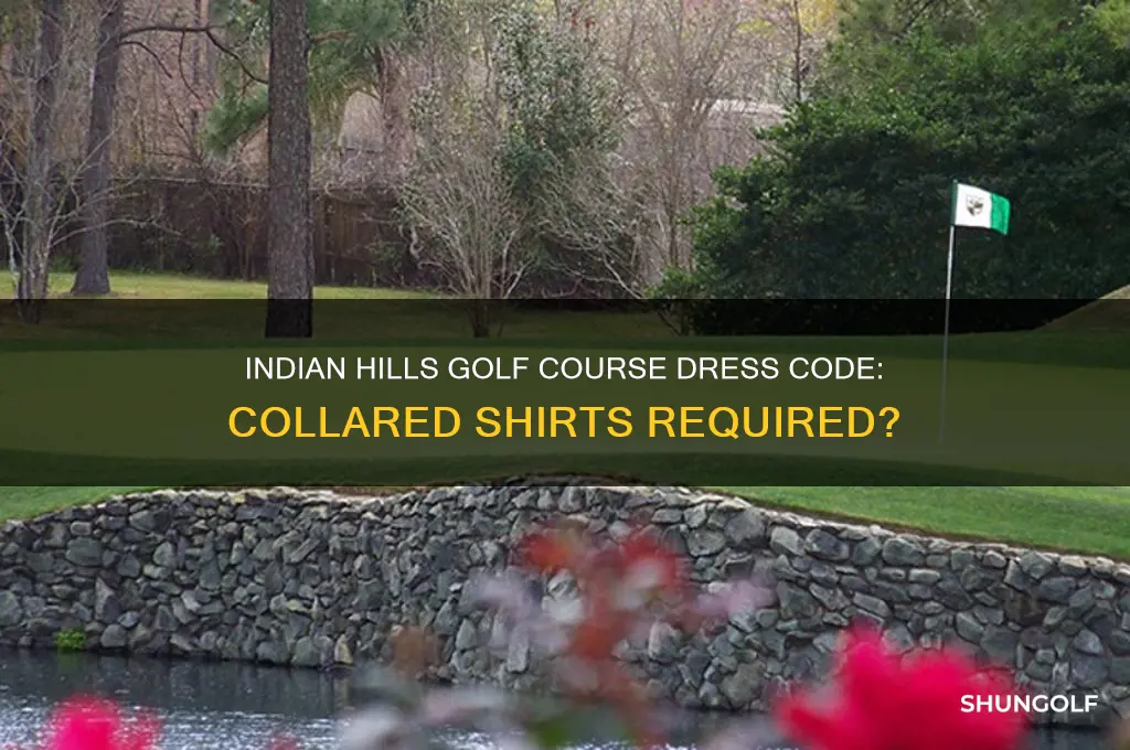 is indian hills golf course collar shirt only