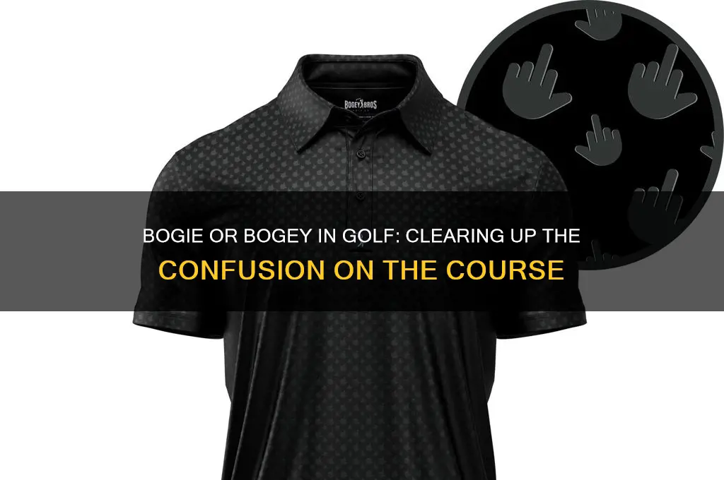 is it a bogie or bogey in golf