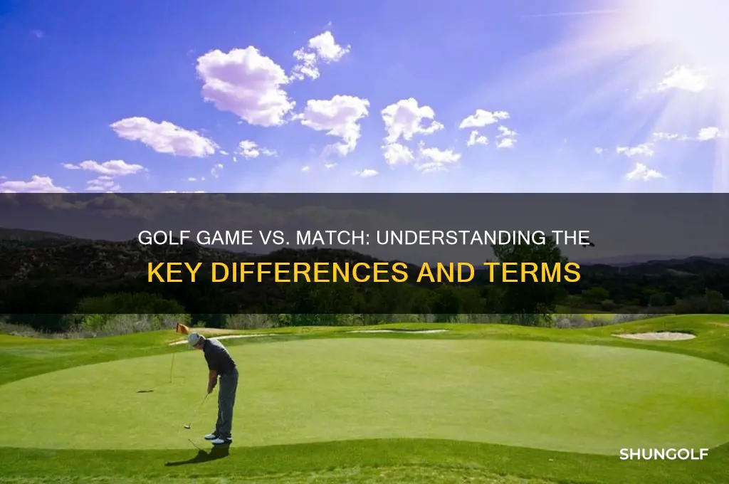 is it a golf game or match