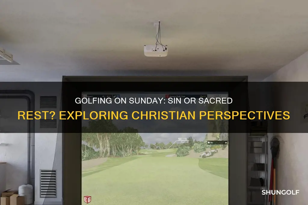 is it a sin to golf on sunday