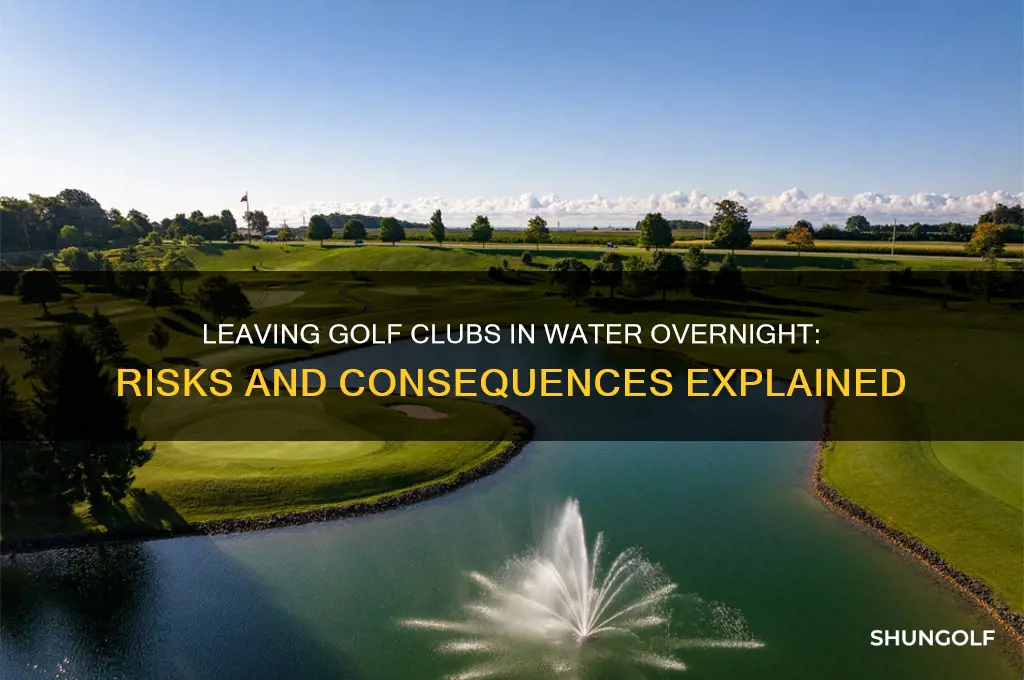 is it bad to leave golf clubs in water overnight
