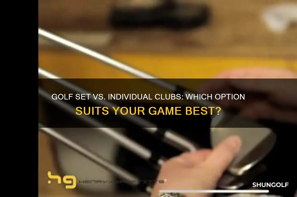 is it better to buy golf set or individual