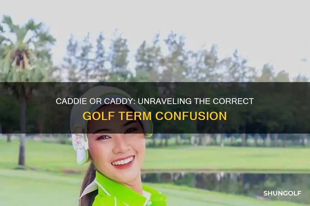 is it caddie or caddy in golf