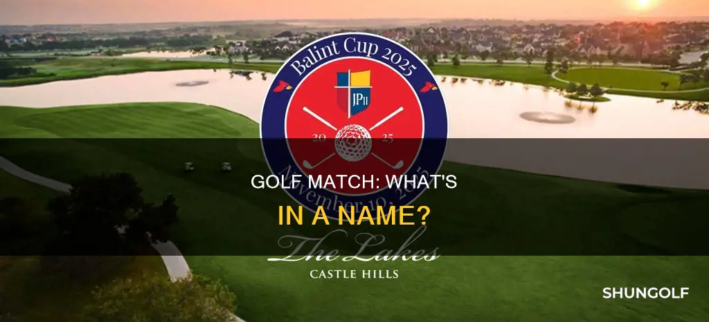 is it called a golf match