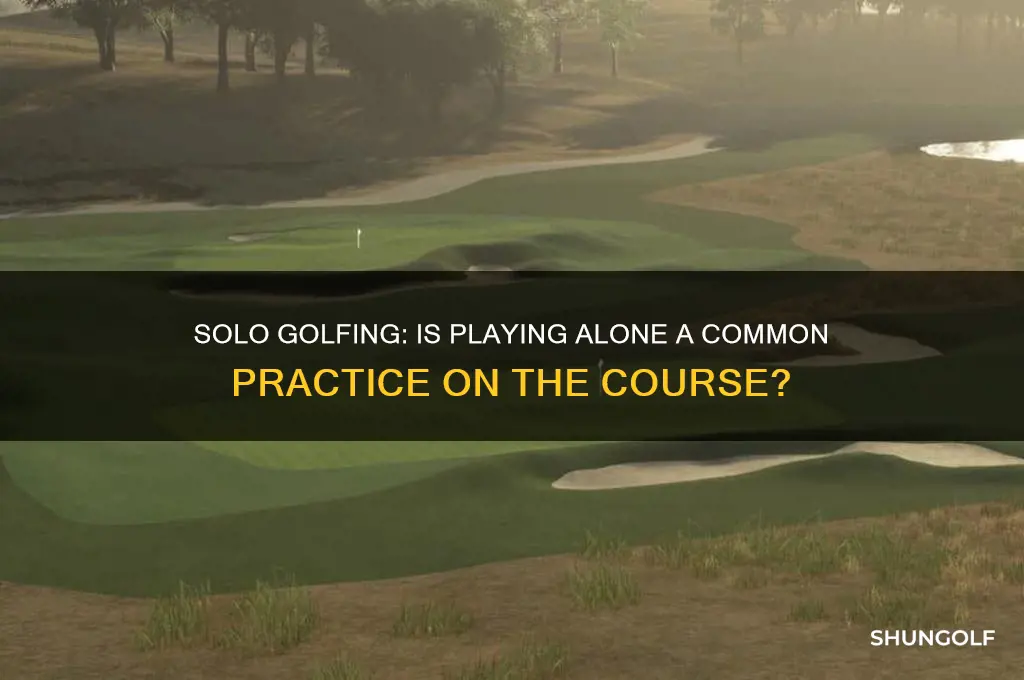 is it common for people to golf by themselves