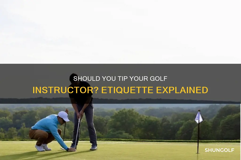 is it customary to tip a golf instructor