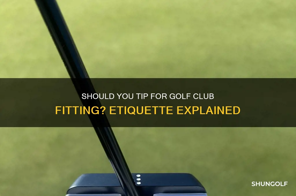 is it customary to tip for golf club fitting