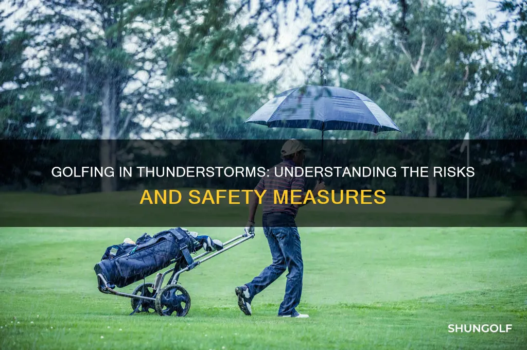 is it dangerous to golf in a thunderstorm