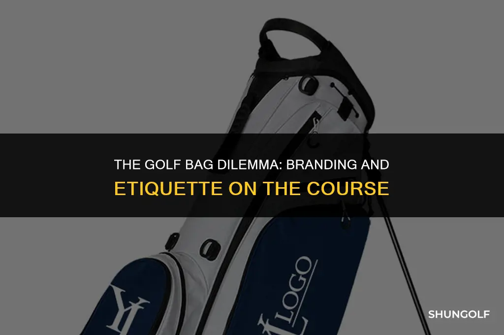 is it douchey to have brand name golf bags