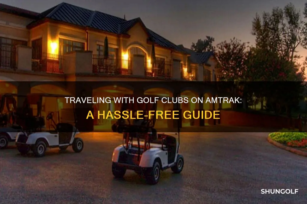 is it easy to take golf clubs on amtrak