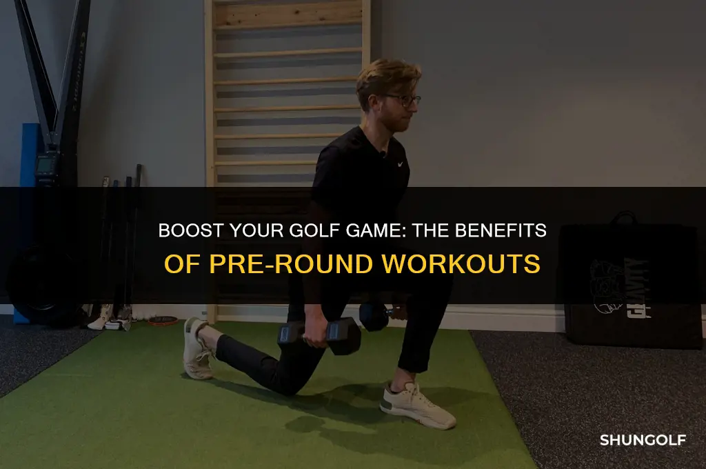 is it good to workout before golf