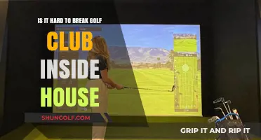 Breaking Golf Clubs Indoors: How Difficult Is It Really?