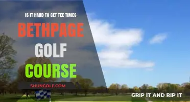 Tee Time Challenges: Securing a Spot at Bethpage Golf Course