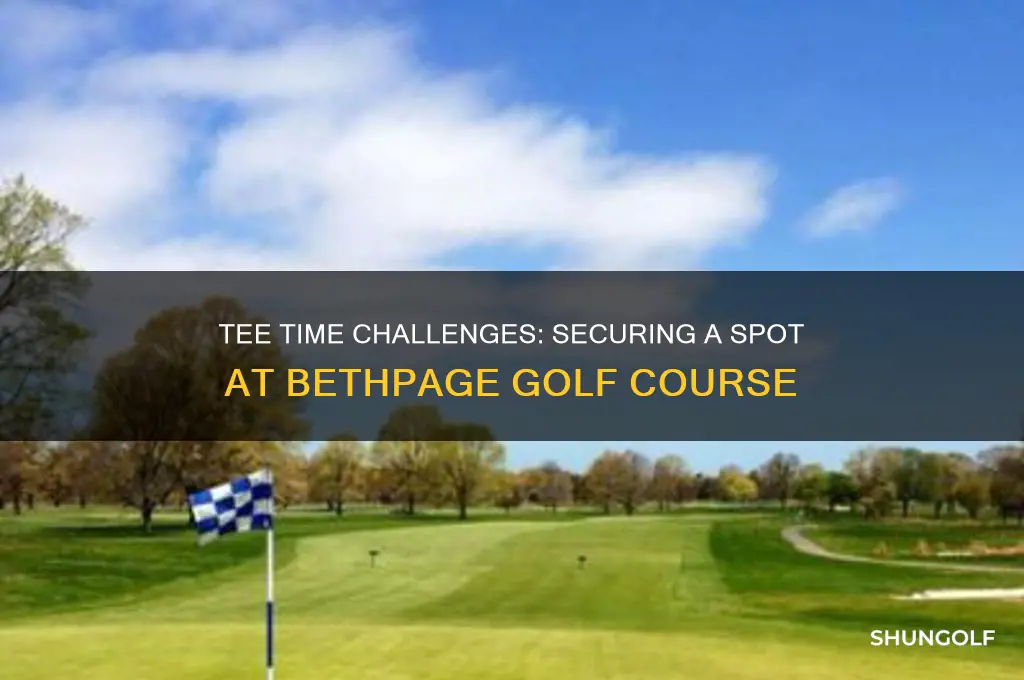 is it hard to get tee times bethpage golf course