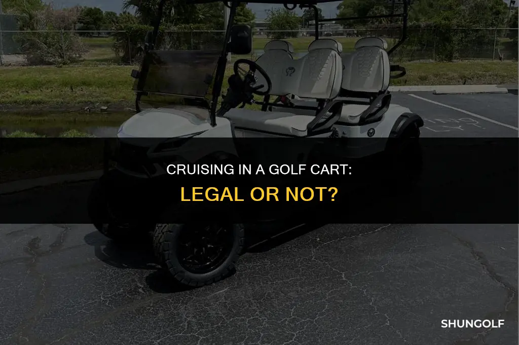 is it illegal to drive in a golf kart