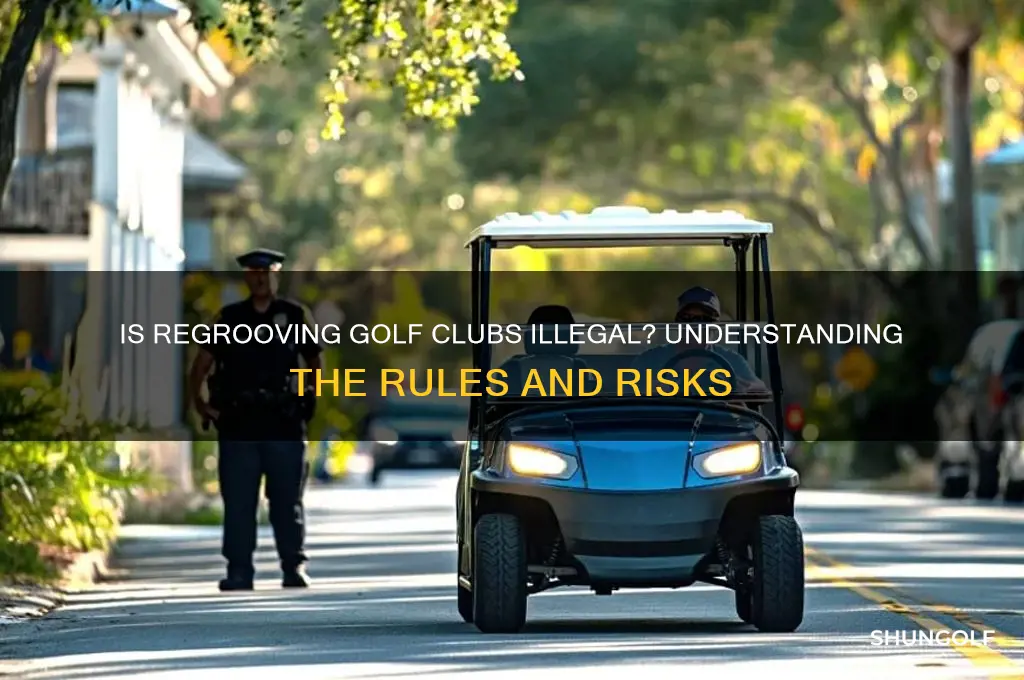 is it illegal to regroove golf clubs