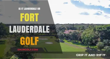 Lauderdale vs. Fort Lauderdale Golf: Which Name is Correct?
