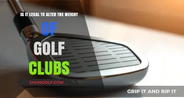 Is Altering Golf Club Weights Legal? Rules and Penalties Explained