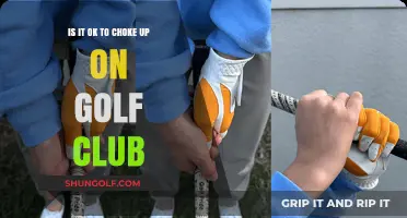 Choking Up on a Golf Club: Pros, Cons, and When to Try It
