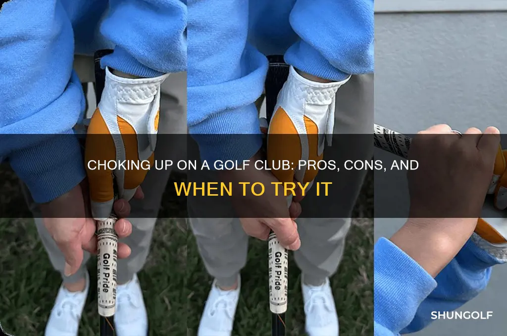 is it ok to choke up on golf club