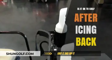 Golf After Icing Your Back: Safe Practice or Risky Move?