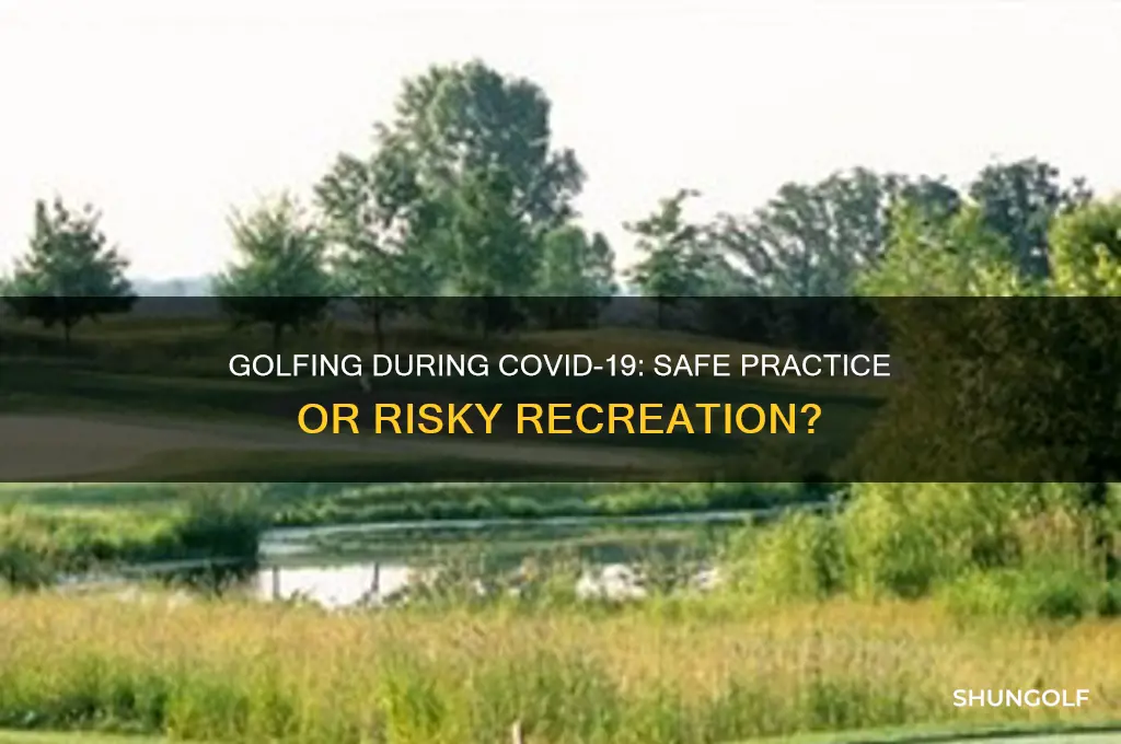 is it ok to golf during coronavirus