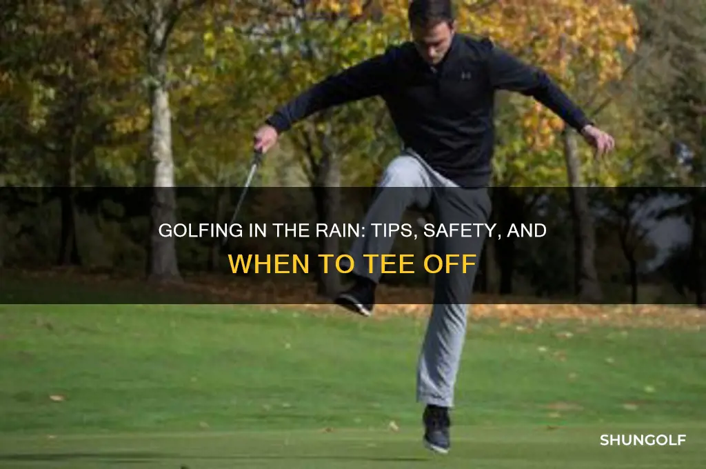 is it ok to golf in the rain