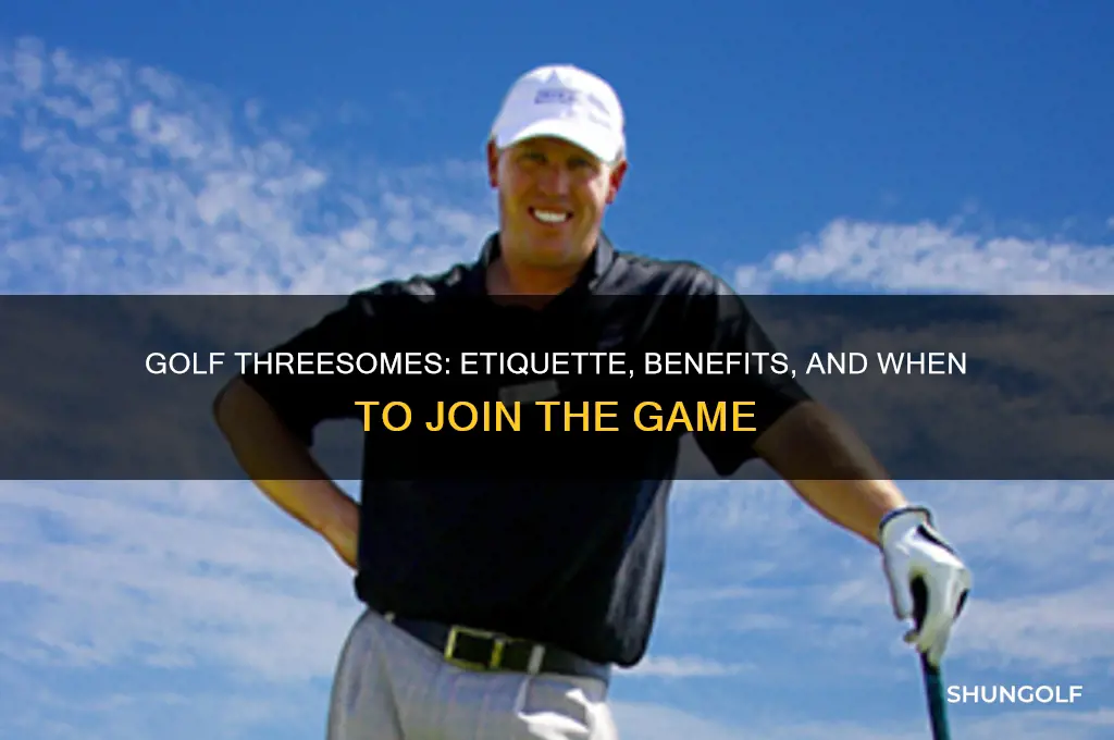 is it ok to join a threesome in golf