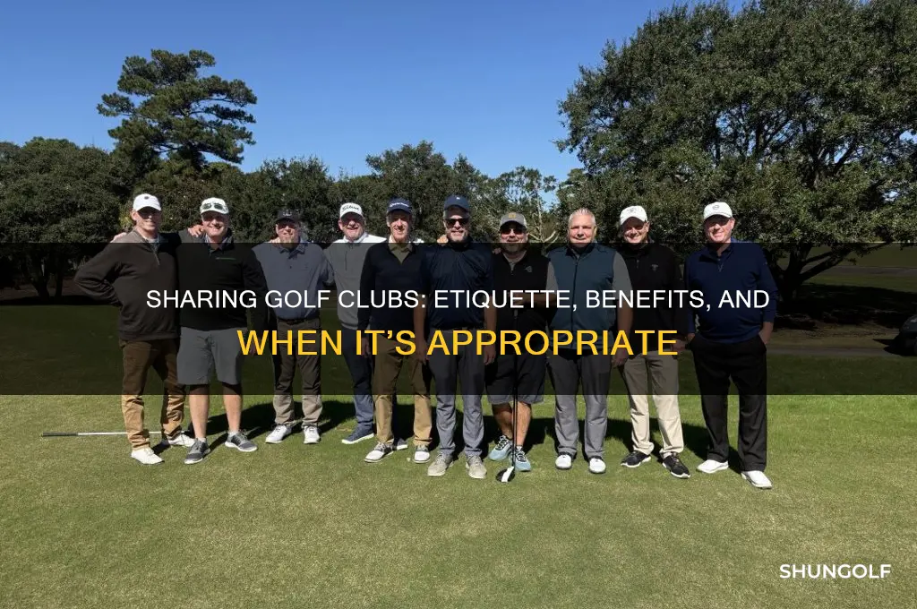 is it ok to share golf clubs