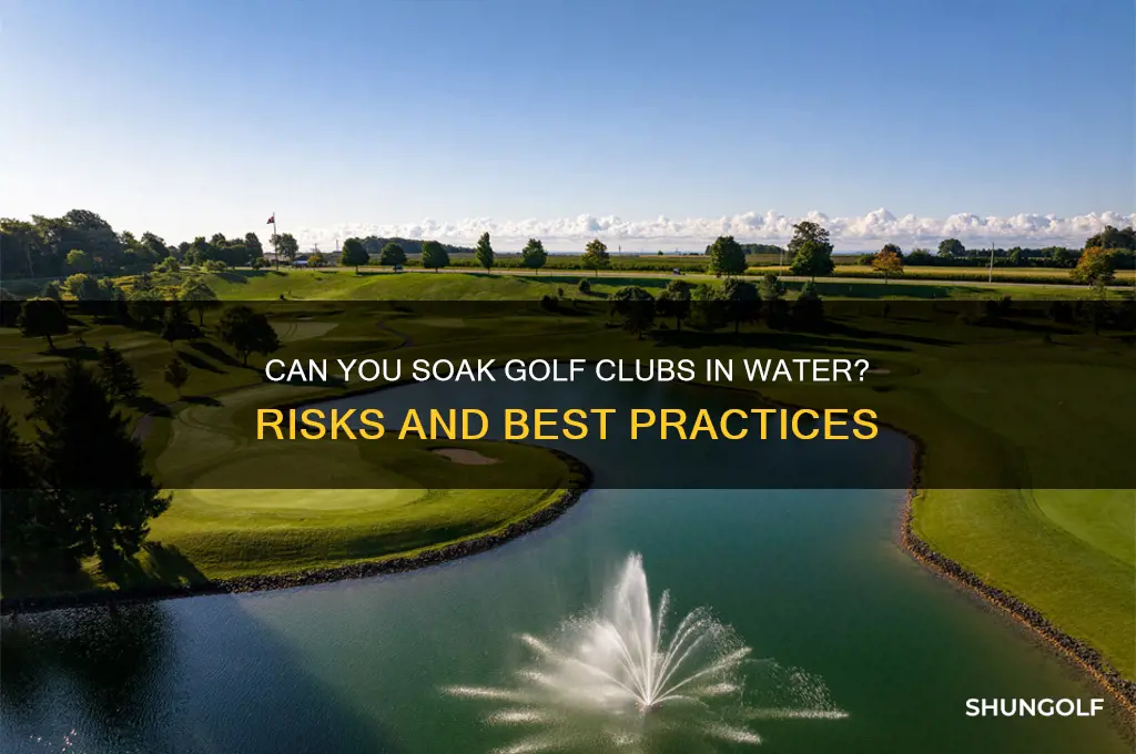 is it ok to soak golf clubs in water