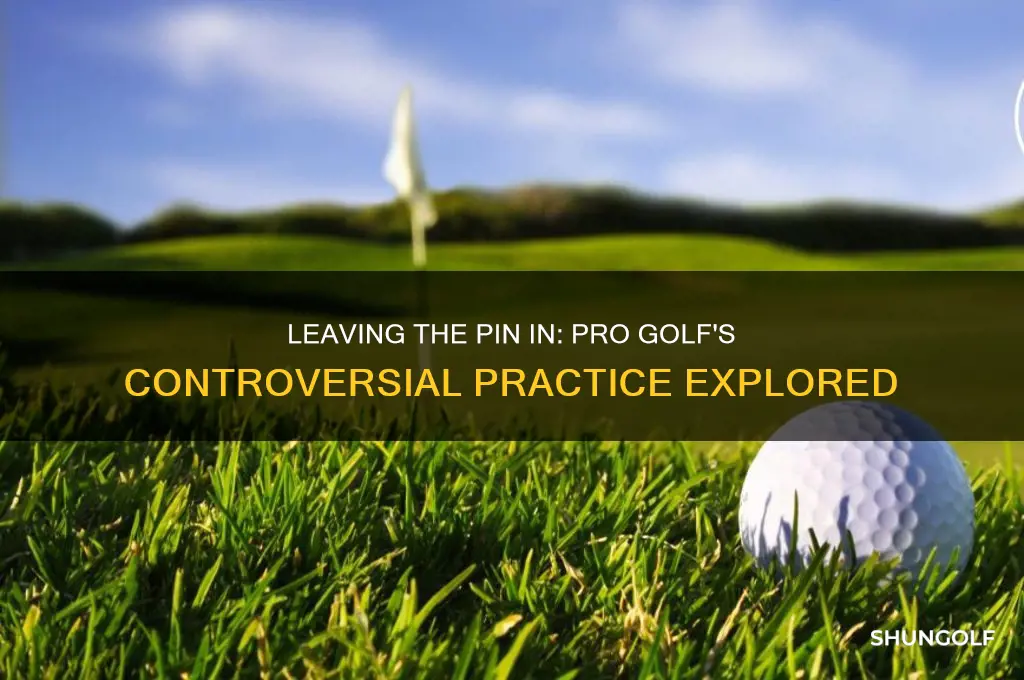 is it okay to leave the pin in pro golf