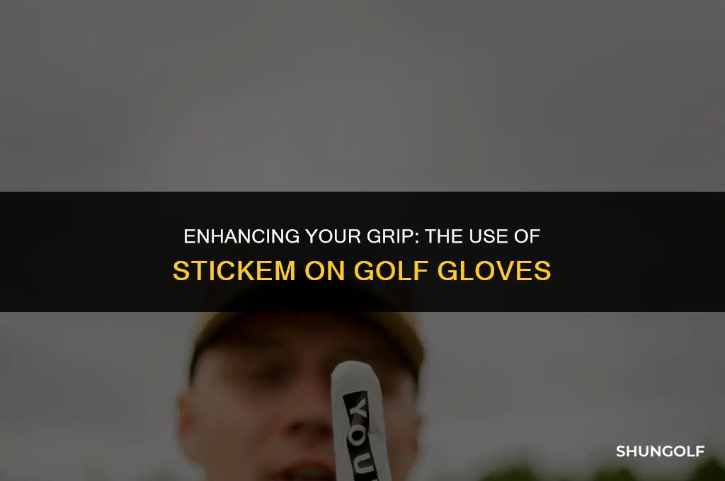 is it okay to use stickem on a golf glove