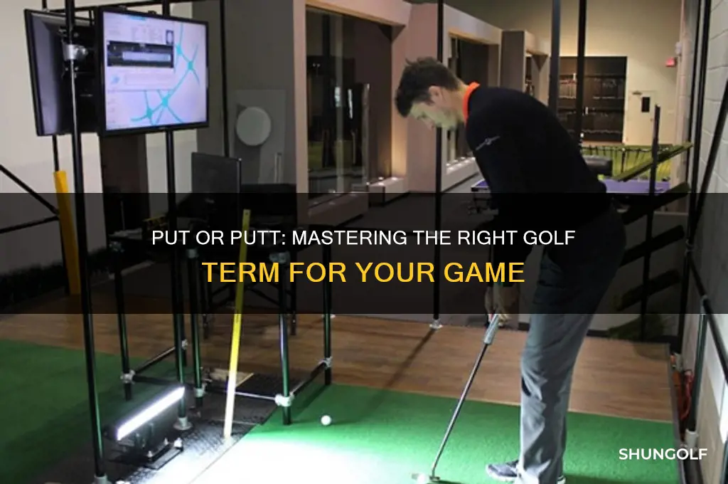 is it put or putt in golf