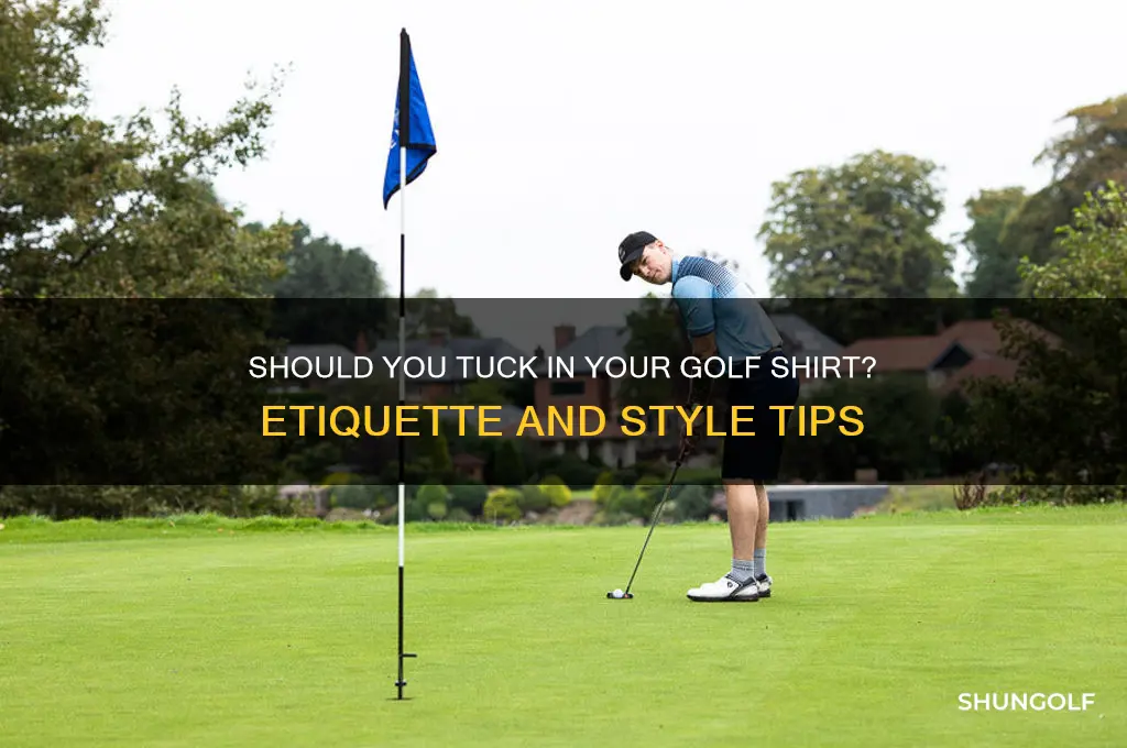 is it required to tuck in golf shirt
