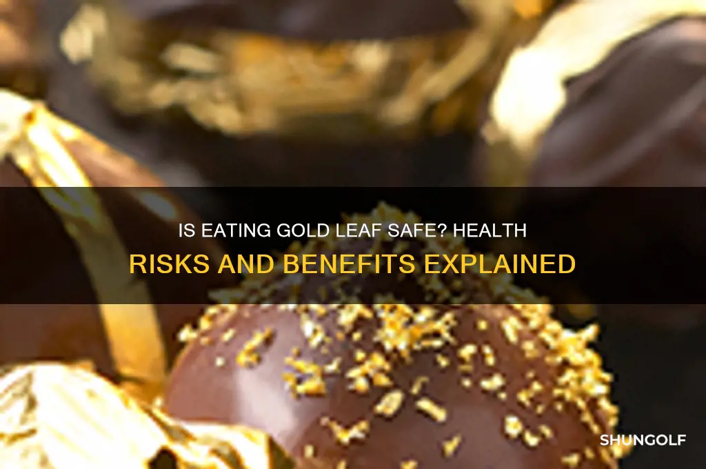 is it safe to eat golf leaf