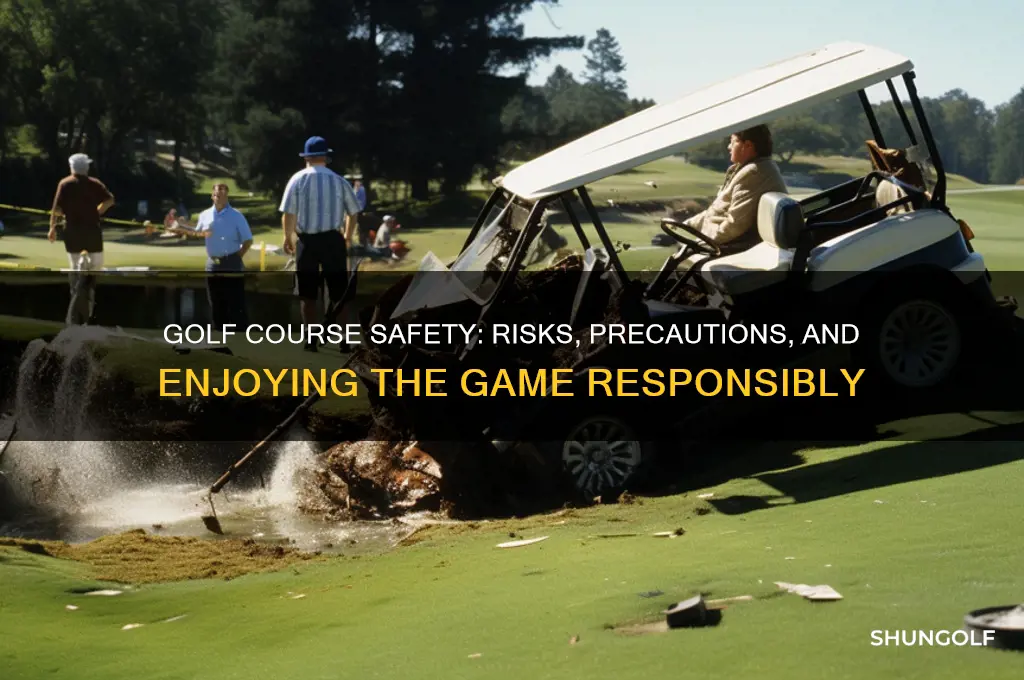 is it safe to go to a golf course