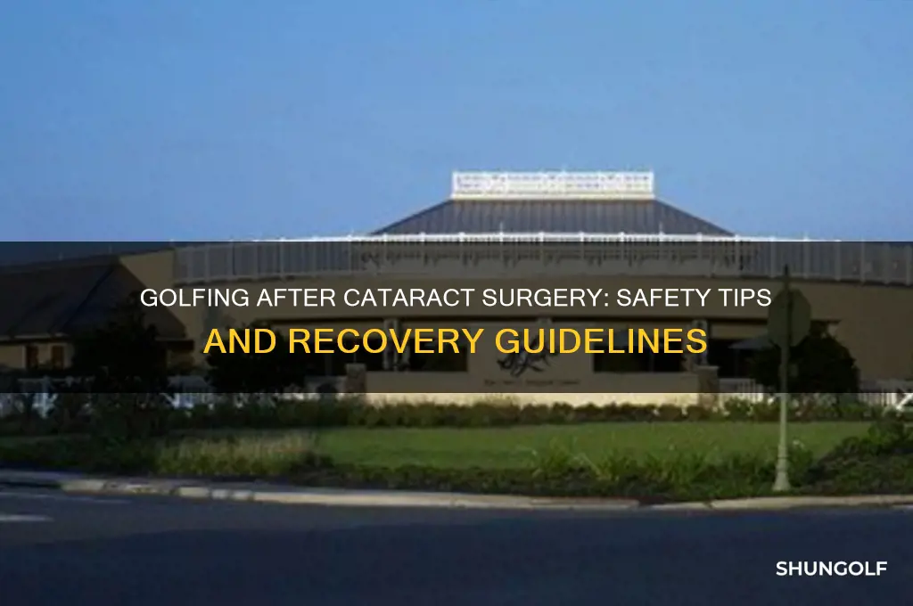 is it safe to golf after cataract surgery