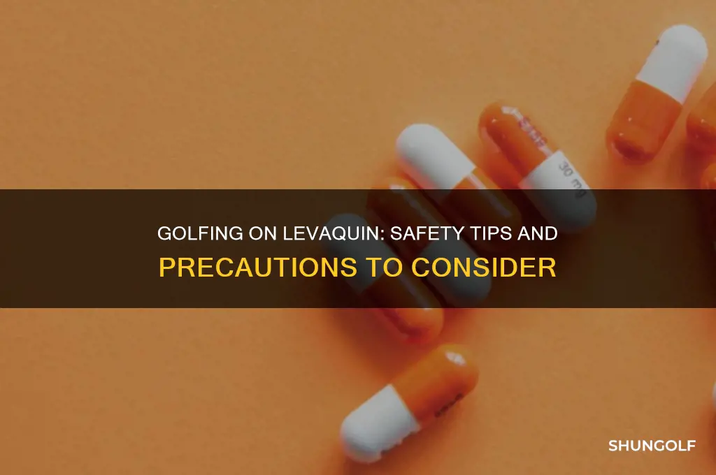 is it safe to golf while taking levaquin