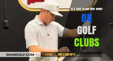 Foot Spray on Golf Clubs: Safe or Damaging for Your Gear?