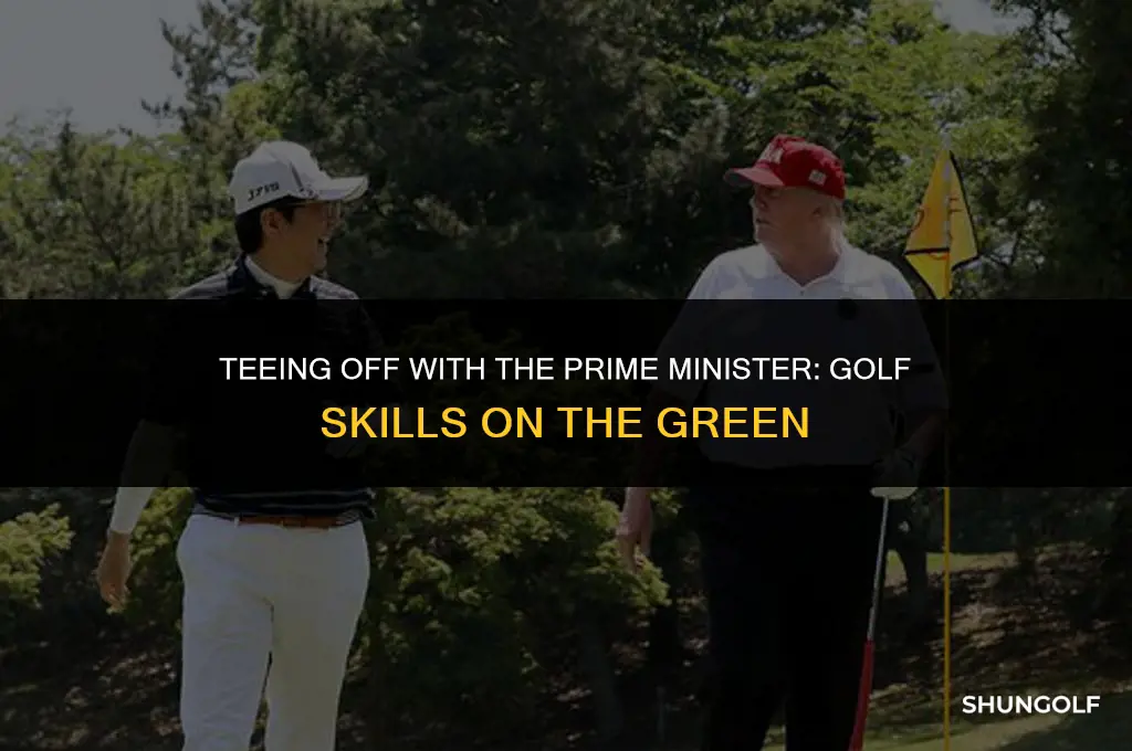 is japan prime minister a good golfer