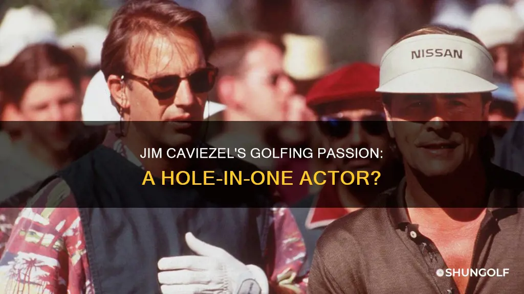 is jim caviezel a golfer