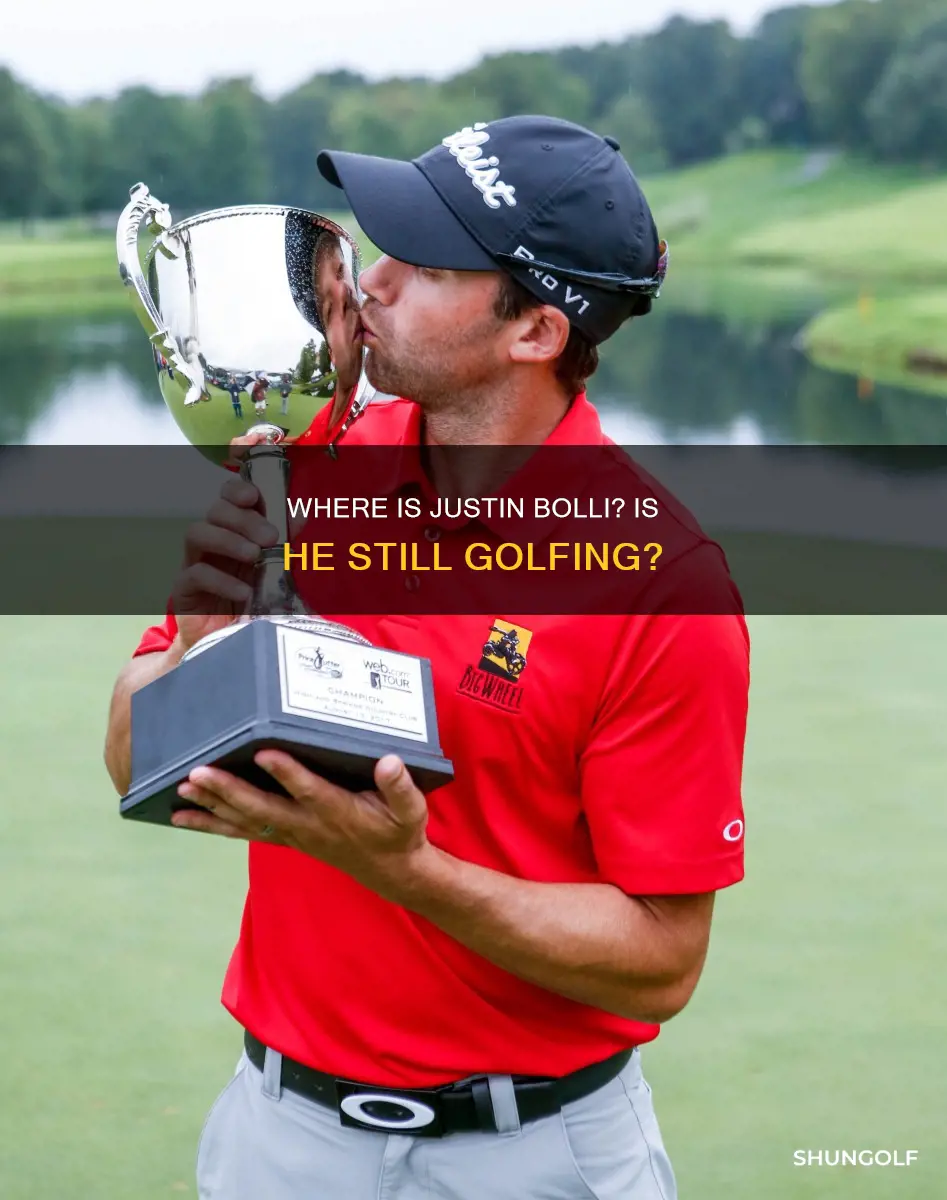 is justin bolli still golfing