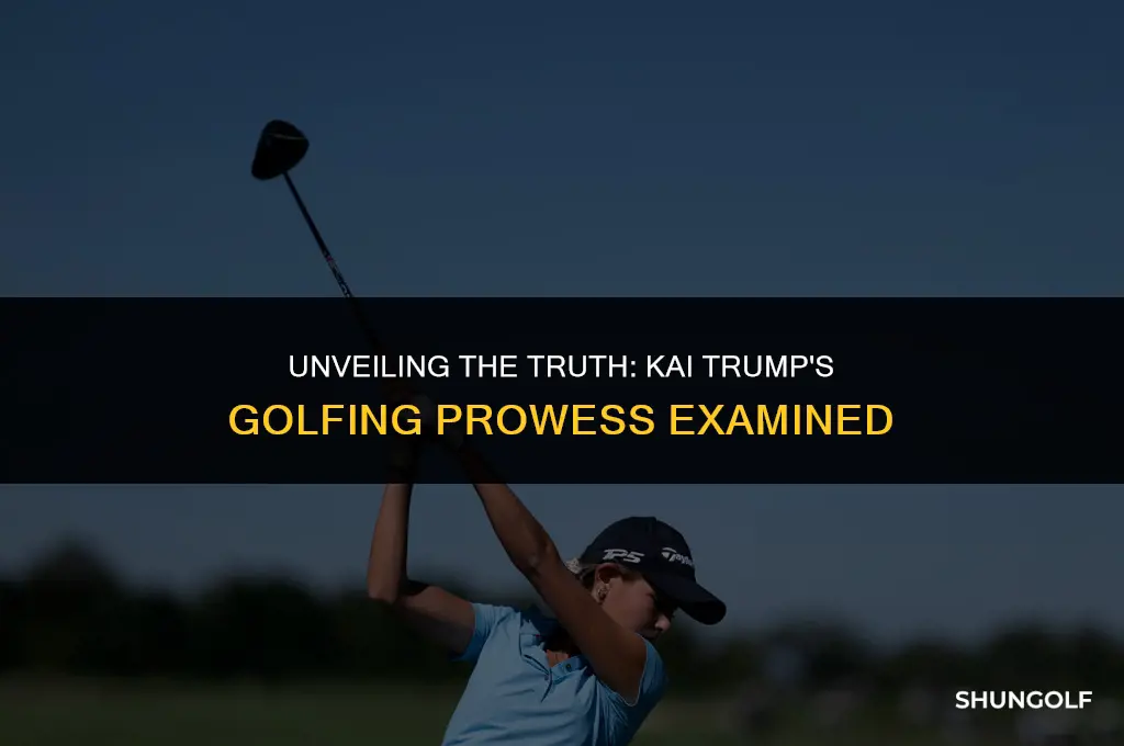 is kai trump actually good at golf