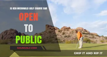 Is Ken McDonald Golf Course Bar Open to the Public?