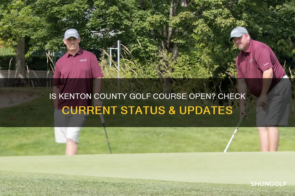 is kenton county golf course open