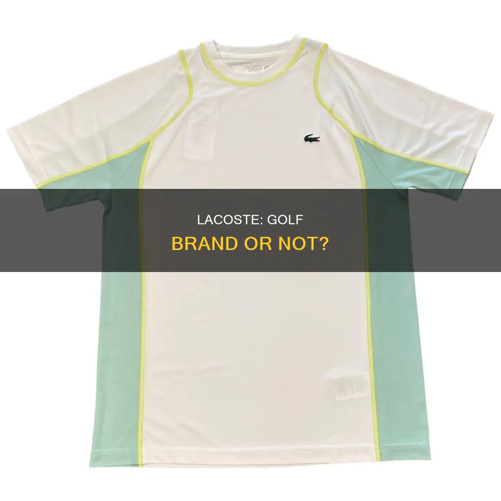 is lacoste a golf brand