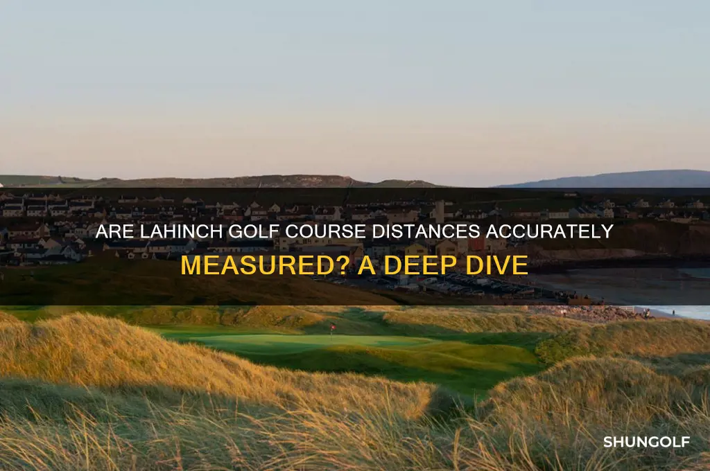 is lahinch golf course distances measured