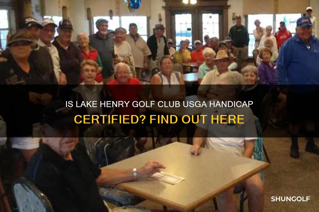is lake henry golf club a usga handicap course